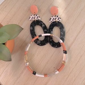 Plunder Easton Earrings & Valentia Bracelet.